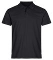 Heren Poloshirt Clique Single Jersey 028280 zwart